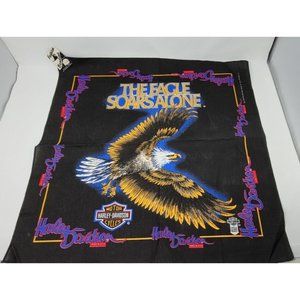 Harley Davidson Bandana The Eagle Soars Alone Vintage with tags